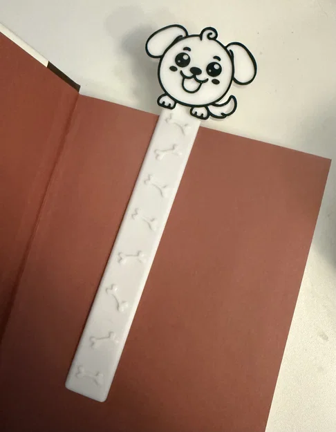 Kẹp sách 3D hình chú cún dễ thương cho người yêu đọc sách - Image 1