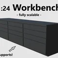 Bàn làm việc (Workbench) - Phụ kiện gara sa bàn tỉ lệ 1:24 - Thumbnail 1