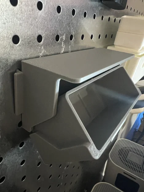 Ngăn Kéo Nghiêng Gridfinity Gắn Pegboard Có Tay Cầm - Image 2