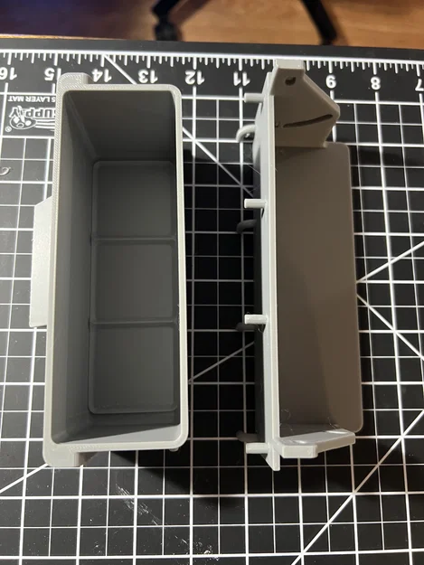 Ngăn Kéo Nghiêng Gridfinity Gắn Pegboard Có Tay Cầm - Image 4