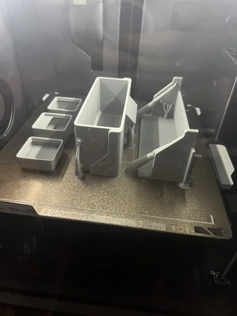 Ngăn Kéo Nghiêng Gridfinity Gắn Pegboard Có Tay Cầm - Image 8