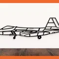 Tranh treo tường F-22 Wireframe (Máy bay tiêm kích F22) - Thumbnail 1
