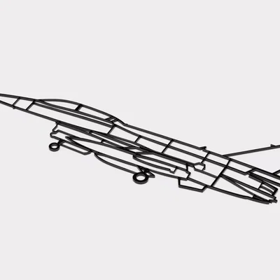 Tranh treo tường khung dây F-16 (Tiêm kích F16)