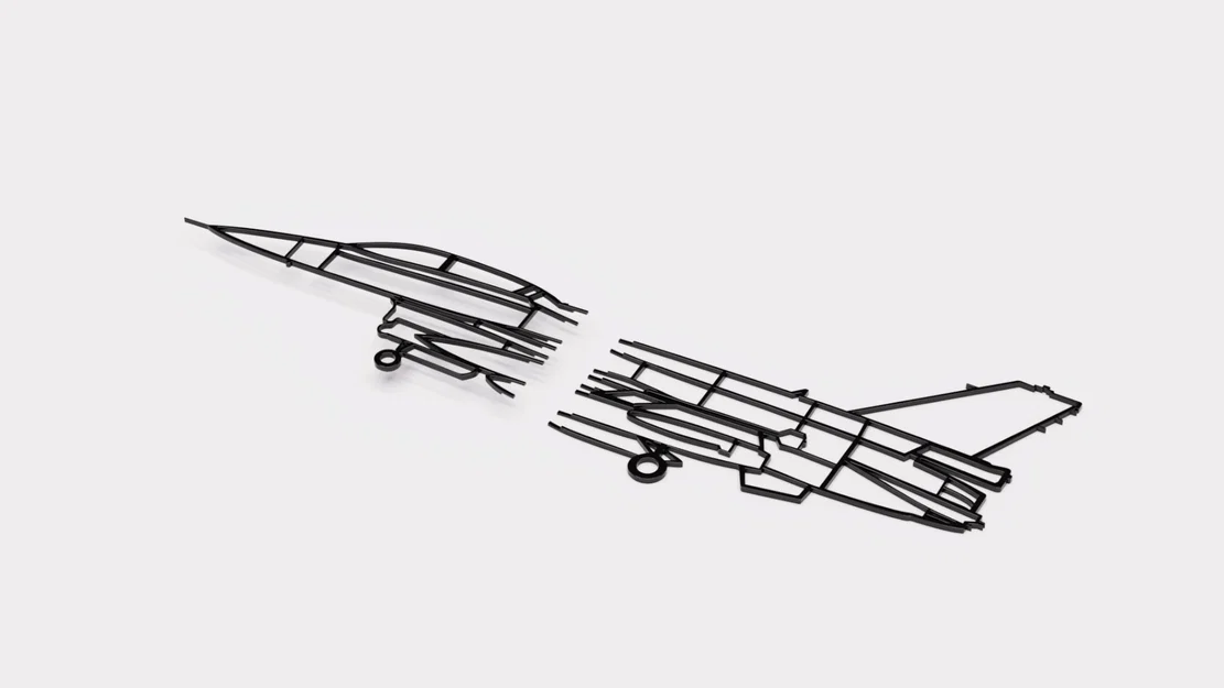 Tranh treo tường khung dây F-16 (Tiêm kích F16) - Image 4