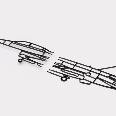 Tranh treo tường khung dây F-16 (Tiêm kích F16)