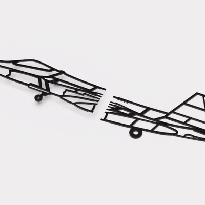 Tranh treo tường F-22 Wireframe (Máy bay tiêm kích F22)