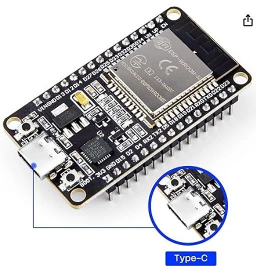 Mô hình 3D bo mạch Elegoo ESP-WROOM-32 chuẩn kích thước - Image 1