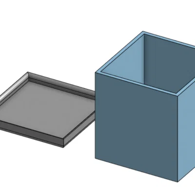 Mẫu hộp đựng đồ đa năng có nắp đậy (Large Box With Lid) in 3D