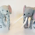 Mô hình Voi cử động linh hoạt (Articulated Elephant with Tusks) - Thumbnail 2