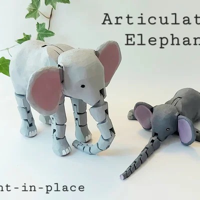 Mô hình Voi cử động linh hoạt (Articulated Elephant)