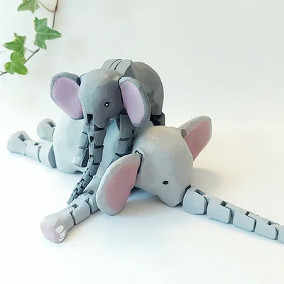 Mô hình Voi cử động linh hoạt (Articulated Elephant)