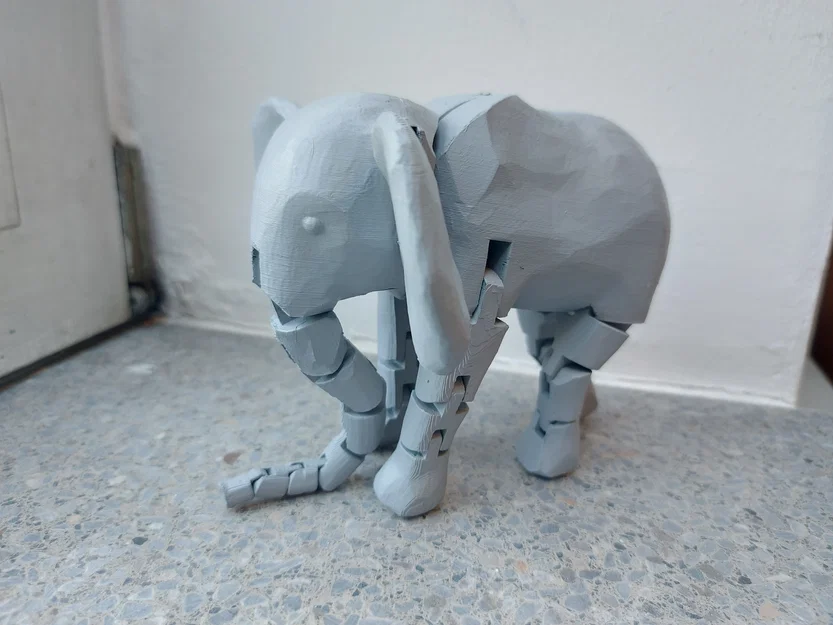 Mô hình Voi cử động linh hoạt (Articulated Elephant) - Image 3