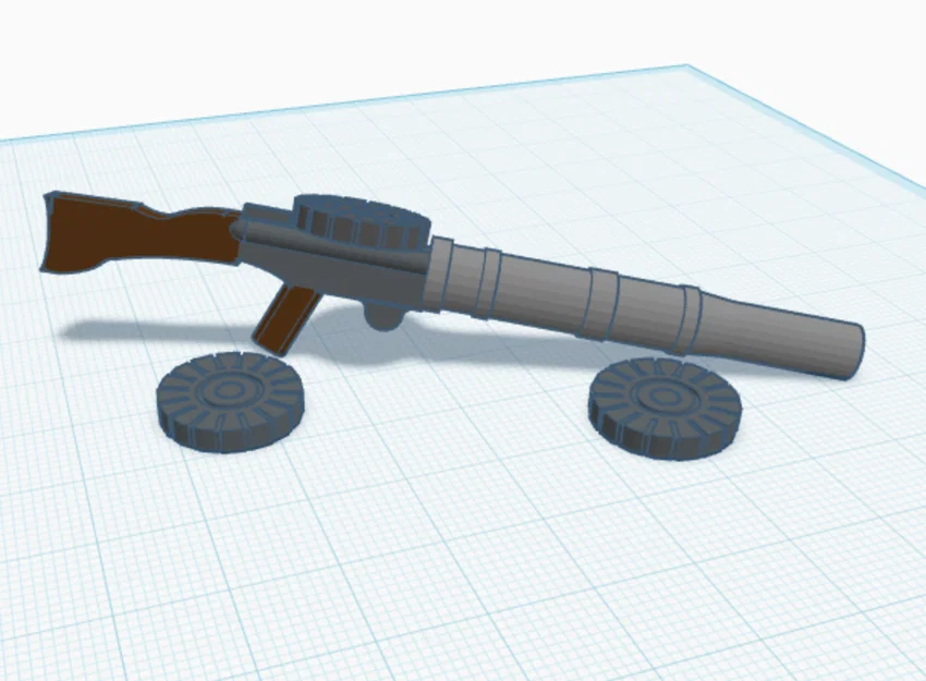 Mô hình Lewis Gun cho Dummy 13 - Phụ kiện vũ khí 3D độc đáo - Image 2