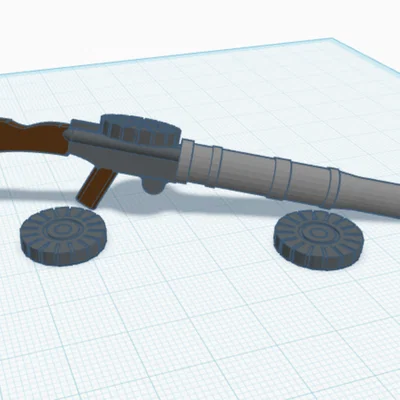 Mô hình Lewis Gun cho Dummy 13 - Phụ kiện vũ khí 3D độc đáo