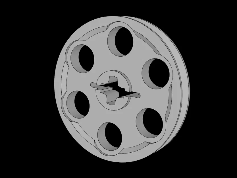 Bánh răng ròng rọc Technic 4185a tương thích Lego in 3D - Image 1
