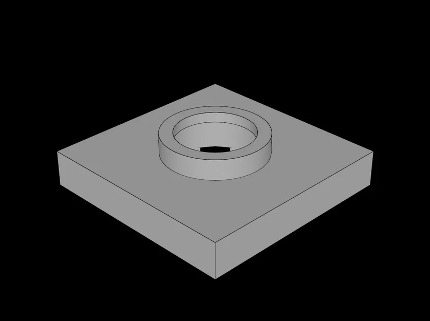 Đế Xoay 2x2 Tương Thích Lego (Turntable Flat Base) In 3D - Image 1
