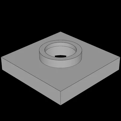 Đế Xoay 2x2 Tương Thích Lego (Turntable Flat Base) In 3D