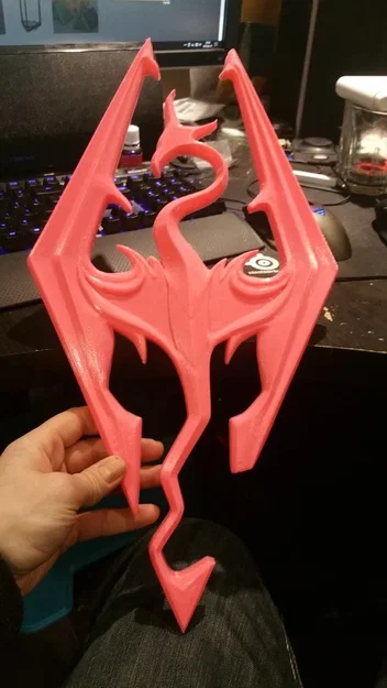 Mô hình biểu tượng rồng Skyrim in 3D cực đẹp cho fan game - Image 1