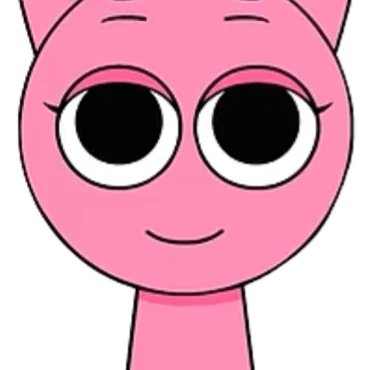 Mô hình 3D Sprunki Pinki Funky - Nhân vật thỏ hồng dễ thương