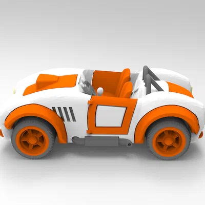 Mô hình xe đua Car V9 - Dự án in 3D lắp ráp thú vị
