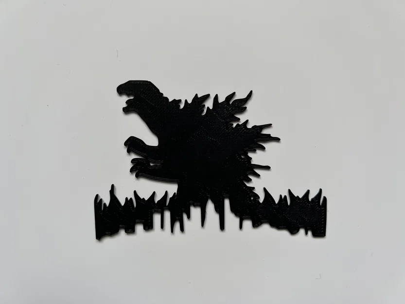 Mô hình trang trí tường Godzilla Wall Art độc đáo bằng in 3D - Image 1