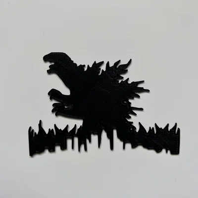 Mô hình trang trí tường Godzilla Wall Art độc đáo bằng in 3D
