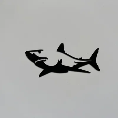 Mô hình trang trí tường cá mập Shark Wall Art #2 - In 3D độc đáo