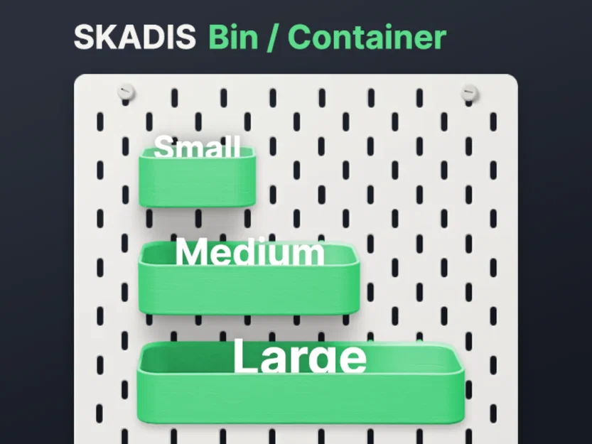 Hộp / Kệ / Khay đựng đồ cho bảng IKEA SKADIS - Image 1