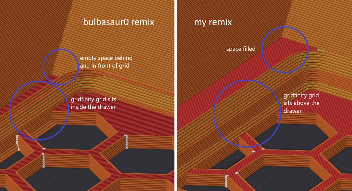 Ngăn kéo gắn dưới bàn tích hợp ngăn chứa Gridfinity - Image 4