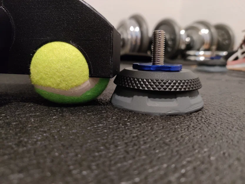 Chân đế bập bênh dùng bóng tennis cho Wahoo Kickr V5 - Image 2