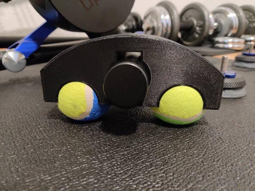 Chân đế bập bênh dùng bóng tennis cho Wahoo Kickr V5 - Image 4