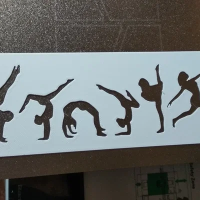 Khuôn mẫu stencil - Thể dục dụng cụ