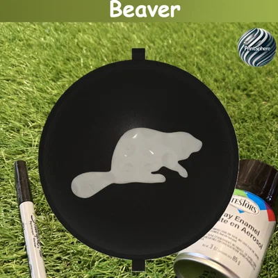 Golf - Miếng lót Stencil hình Hải ly cho bóng Golf