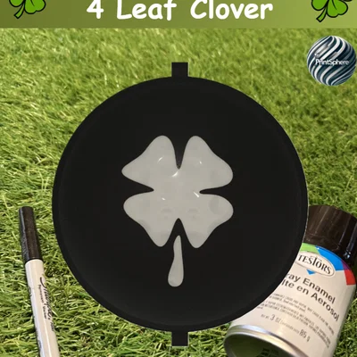 Golf - Khuôn in hình cỏ 4 lá cho bóng Golf