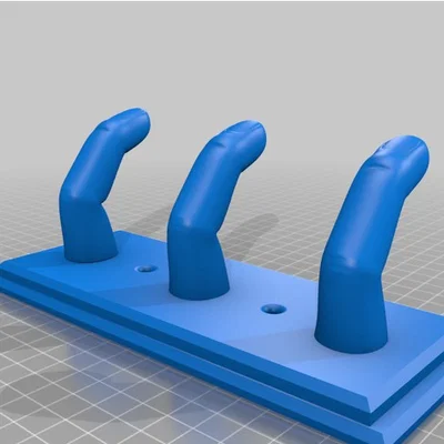Móc treo đồ hình ngón tay độc đáo Finger Hook Coat/ Hat rack 3D