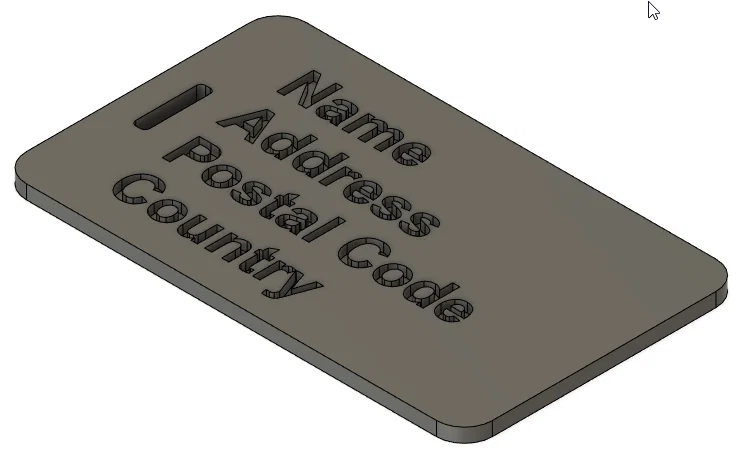 Tự in thẻ hành lý cá nhân tùy chỉnh dễ dàng với Fusion 360 - Image 1