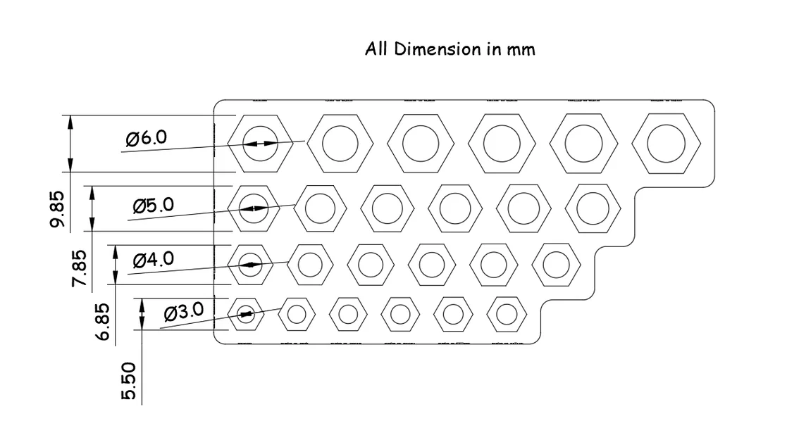 Bộ kiểm tra dung sai ốc vít hệ mét (Metric Nut and Bolt Tolerance Tester) - Image 2