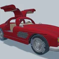 Mô hình in 3D xe cổ điển Mercedes 300SL 1954 độc đáo - Thumbnail 2
