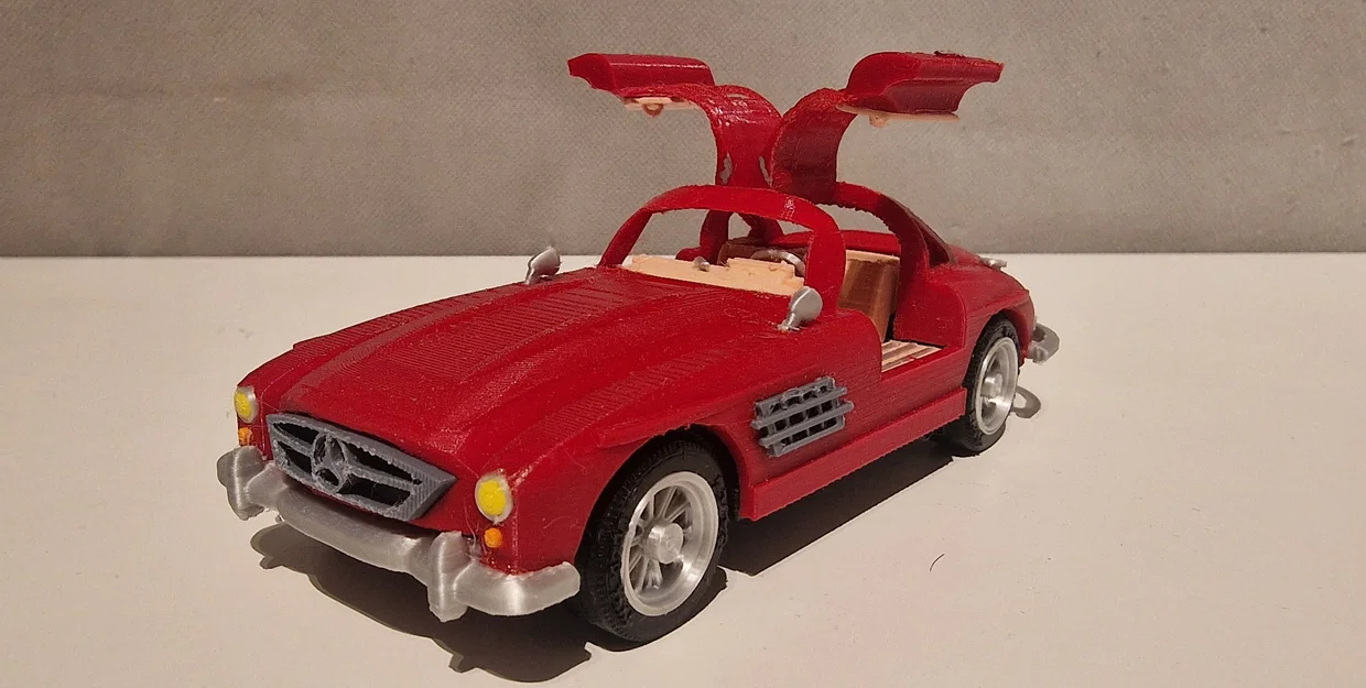 Mô hình in 3D xe cổ điển Mercedes 300SL 1954 độc đáo - Image 3