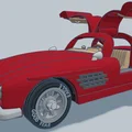 Mô hình in 3D xe cổ điển Mercedes 300SL 1954 độc đáo - Thumbnail 4