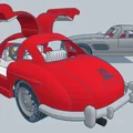 Mô hình in 3D xe cổ điển Mercedes 300SL 1954 độc đáo - Thumbnail 5