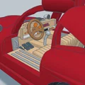 Mô hình in 3D xe cổ điển Mercedes 300SL 1954 độc đáo - Thumbnail 6