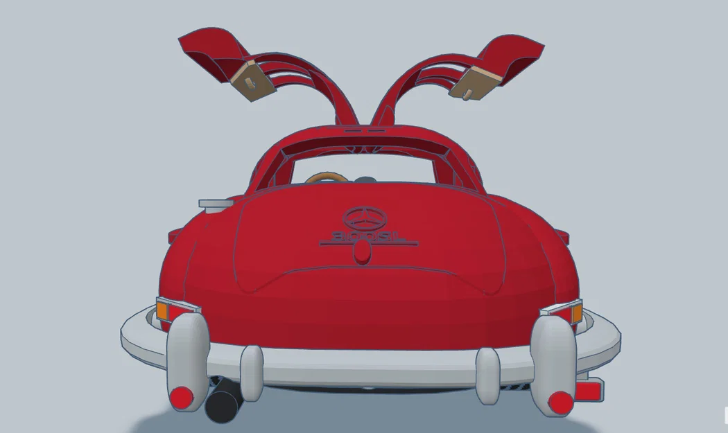 Mô hình in 3D xe cổ điển Mercedes 300SL 1954 độc đáo - Image 8