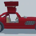 Mô hình in 3D xe cổ điển Mercedes 300SL 1954 độc đáo - Thumbnail 11