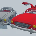 Mô hình in 3D xe cổ điển Mercedes 300SL 1954 độc đáo - Thumbnail 15