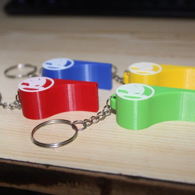 Còi thổi Skoda (Skoda whistle) in 3D độc đáo làm móc khóa