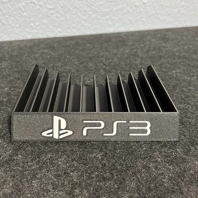 Giá đỡ đĩa game PS3 với logo nhúng nổi bật