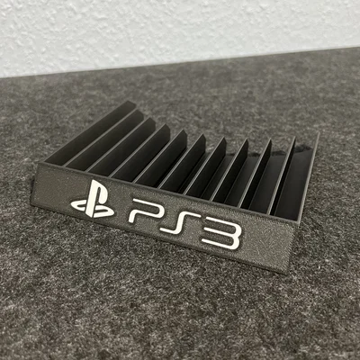 Giá đỡ đĩa game PS3 với logo nhúng nổi bật