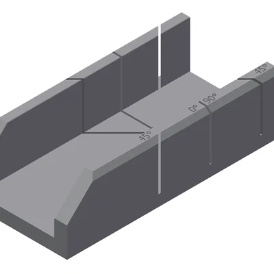 Khuôn cắt góc (Mitre box) 3D in - Hỗ trợ cắt gỗ và kim loại chính xác