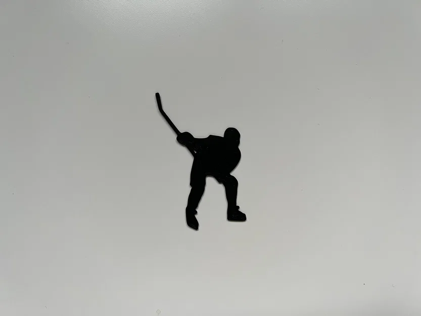 Tranh tường 3D cầu thủ Hockey - Mô hình trang trí thể thao cực chất - Image 1